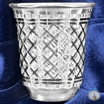 Серебряная стопка для водки или коньяка "Иллюзия-2" (объем 60 мл)