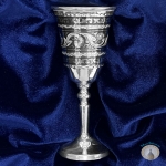 Серебряная рюмка для водки или коньяка "Весна-4" (объем 50 мл)