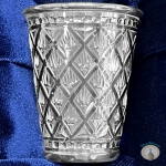 Серебряная стопка для водки или коньяка "Ромб-3" (объем 50 мл)