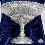 Большая серебряная ваза-фруктовница "Семирамида-4"