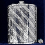 Серебряная фляжка (фляга) "Фортуна-3" (Объем 250 мл)