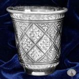 Серебряная стопка для водки или коньяка "Алмазная грань-3" (объем 50 мл)
