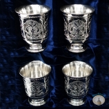 Набор серебряных стаканов "Мечта-3" (4 шт)