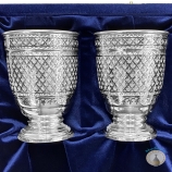Набор серебряных стаканов "Оазис" (2 шт) (объем 1 стакана 250 мл)