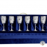 Набор серебряных бокалов "Элита" (6 шт) (объем 1 бокала 330 мл)