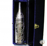 Серебряная бутылка для водки или коньяка "Блеск" (объем 500 мл)