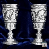 Набор серебряных рюмок для водки или коньяка "Гранд-4" (2 шт) (объем 1 рюмки 50 мл)
