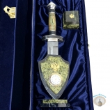 Набор подарочный настольный - часы с кинжалом и шкатулкой "Гудвин-2"