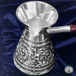 Серебряная турка для кофе "Весна-3" (объем 280 мл)