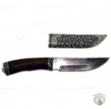Серебряный нож с Дамасской сталью "Империал"