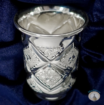 Серебряная стопка для водки или коньяка "Зима"