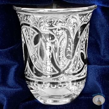 Серебряная стопка для водки или коньяка "Звездная-2" (объем 60 мл)