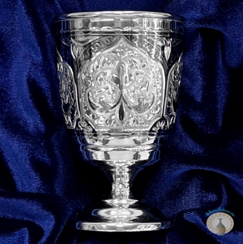 Серебряный стакан "Герань" (объем 250 мл)