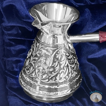 Серебряная турка для кофе "Весна-2" (объем 220 мл)