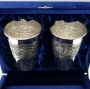 Набор серебряных стаканов "Изобилие" (2 шт) (объем 1 стакана 220 мл) - фото 1