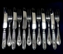 Серебряный набор десертных приборов "Карибо-десертный" на 6 персон (24 предмета) - фото 2