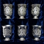 Набор серебряных стаканов "Мечта-3" (6 шт) - фото 1