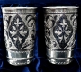 Набор серебряных стаканов "Люкс" (2 шт) - фото 1