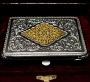 Серебряный портсигар с позолоченным орнаментом "Арабская ночь" - фото 3