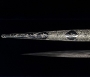 Эксклюзивный кинжал "Империя" с дамасской сталью, авторская работа, использованы серебро, золото, 84 бриллианта, кость бивня моржа, кость мамонта - фото 3