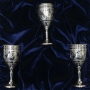 Серебряный набор рюмок для водки или коньяка с подносом "Подарочный-5" (4 предмета) - фото 4