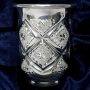 Серебряная стопка для водки или коньяка "Зима" - фото 1