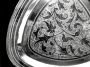 Серебряная тарелка-поднос "Верест" - фото 1