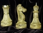 Серебряные шахматы "Золотая королева" единственный экземпляр, ручная работа, серебро, золото, филигрань - фото 11