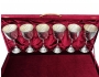Набор серебряных бокалов "Эдельвейс" (6 шт) (объем 1 бокала 260 мл) - фото 1