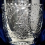 Набор серебряных стаканов "Зима" (2 шт) без чернения (объем 1 стакана 230 мл) - фото 2