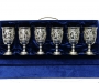 Набор серебряных бокалов "Людовик" (6 шт) (объем 1 бокала 310 мл) - фото 1