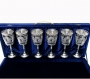 Набор серебряных бокалов "Династия" (6 шт) (объем 1 бокала 330 мл) - фото 1