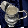 Большой серебряный кувшин для воды или вина "Адмирал-2" (объем 1500 мл) - фото 1