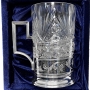 Набор серебряных подстаканников с хрустальными стаканами "Тибет-3" (6 шт) - фото 4