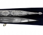 Серебряный двусторонний кинжал с гравировкой, чеканкой, чернением и Кизлярской сталью "Самурай-3" - фото 2