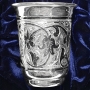 Набор серебряных стопок для водки или коньяка "Звездный-3" (6 шт) (объем 1 стопки 85 мл) - фото 2