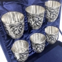 Набор серебряных стаканов "Вернисаж" (6 шт) (объем 1 стакана 230 мл) - фото 3
