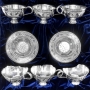 Набор серебряных чашек чайных с блюдцами "Эрида" (12 предметов) (объем 1 чашки 170 мл) - фото 1