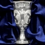 Набор серебряных рюмок для водки или коньяка "Жасмин-3" (6 шт) (объем 1 рюмки 65 мл) - фото 2