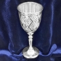 Серебряная рюмка для водки или коньяка "Грани-2" (объем 50 мл) - фото 1