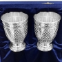 Набор серебряных стаканов "Оазис" (2 шт) (объем 1 стакана 250 мл) - фото 1