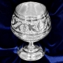 Серебряный бокал для коньяка "Граф-2" (объем 190 мл) - фото 1