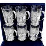 Набор серебряных подстаканников с хрустальными стаканами "Тибет-2" - фото 7