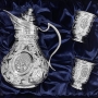 Серебряный набор для вина или воды "Эдельвейс-2" (4 предмета) - фото 3