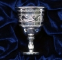 Серебряная рюмка для водки или коньяка "Идилия-2" (объем 30 мл) - фото 1