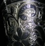 Набор серебряных бокалов "Грация" (2 шт) (объем 1 бокала 140 мл) - фото 2