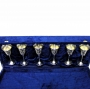 Набор серебряных бокалов "Грация" (6 шт) (объем 1 бокала 140 мл) - фото 1