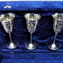 Набор серебряных бокалов "Грация" (6 шт) (объем 1 бокала 140 мл) - фото 2