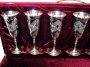 Набор серебряных бокалов "Оскар" (6 шт) (объем 1 бокала 180 мл) - фото 2