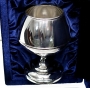 Серебряный бокал для коньяка "Граф-3" (объем 180 мл) - фото 1
